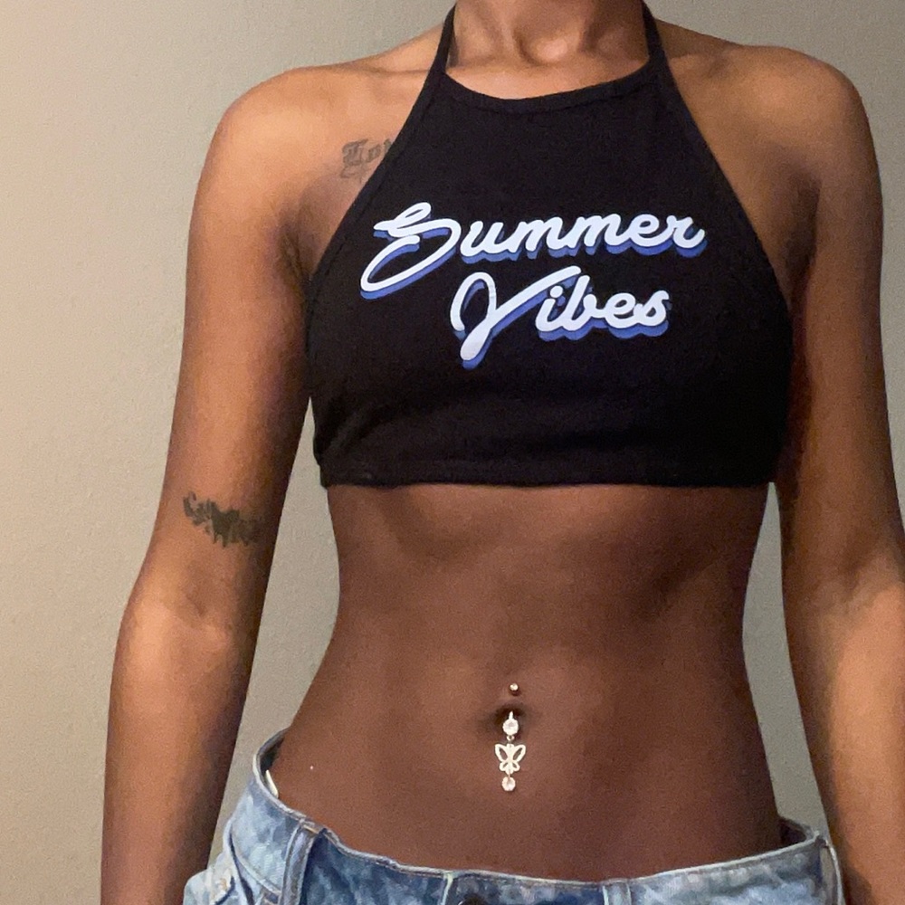 Black and Blue crop top